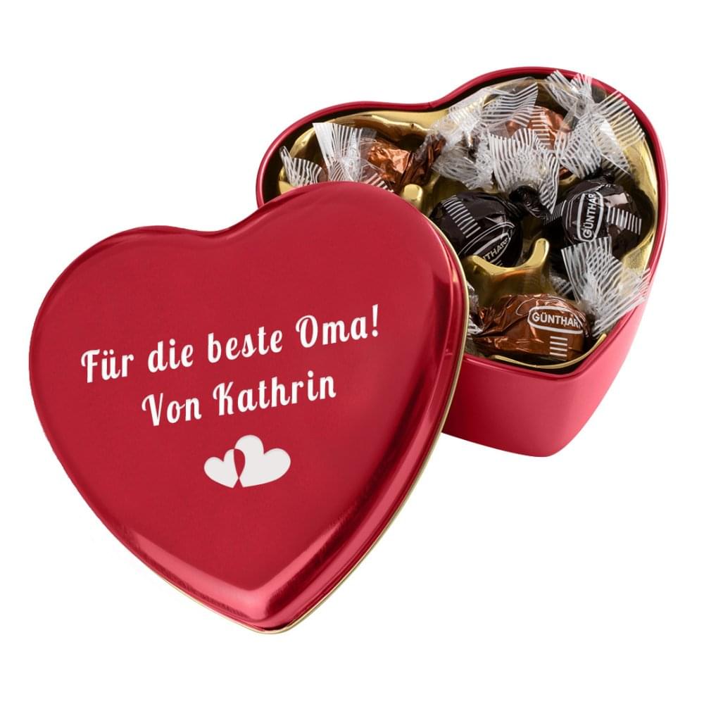Pralinendose in Herzform