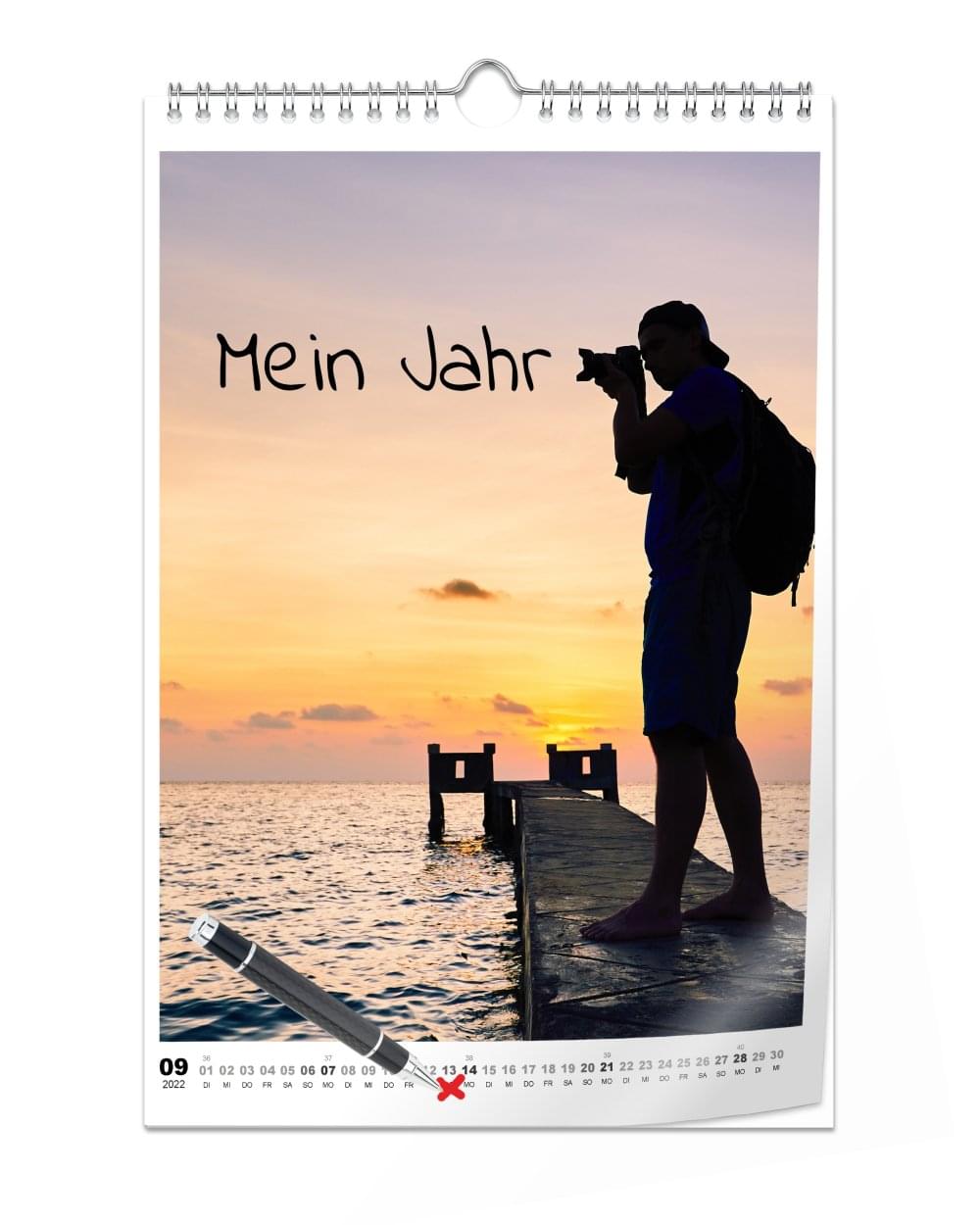 Fotokalender A4 Hoch Digitaldruck