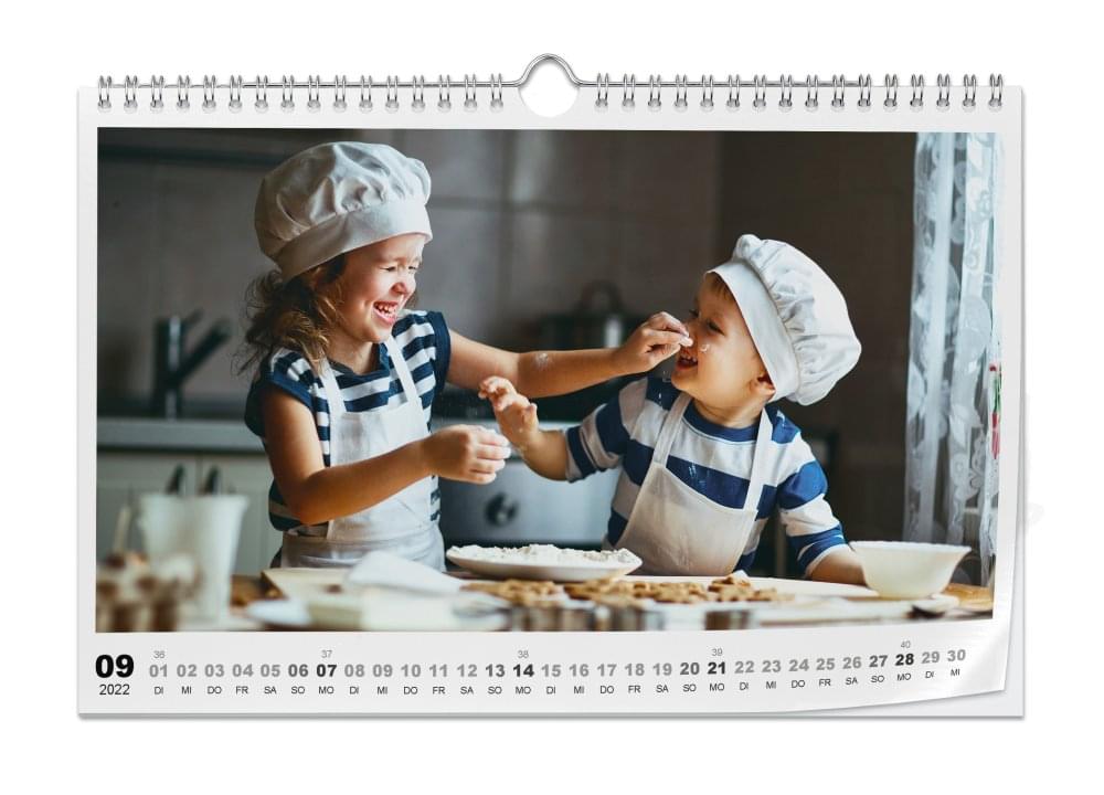 Fotokalender A4 Quer Raster