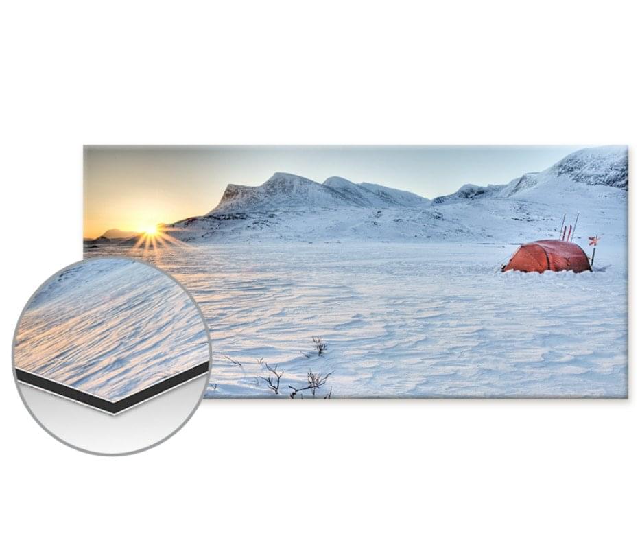Panorama Poster auf Alu-Dibond 30 x 80 Quer
