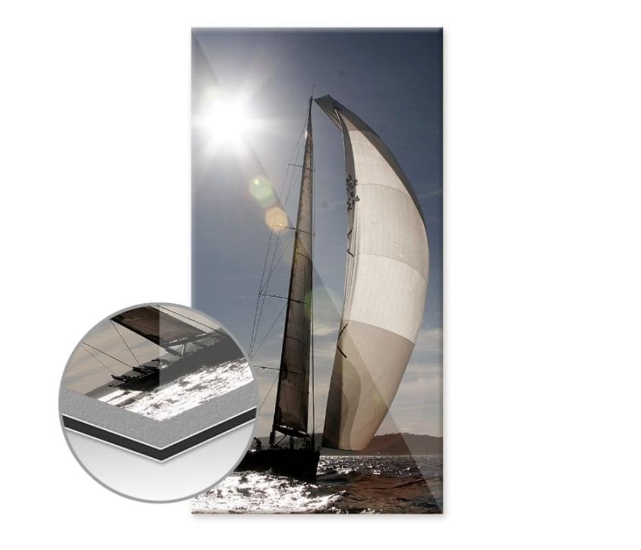 Poster auf Alu-Dibond hinter Acryl 80 x 30 Hoch