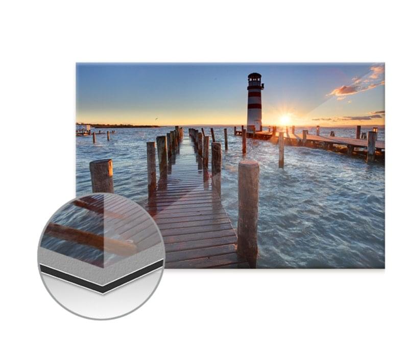 Poster auf Alu-Dibond hinter Acryl 60 x 80 Quer